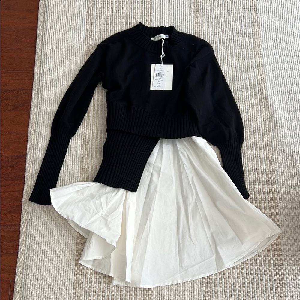 Elegant Black and White Women's Skirt